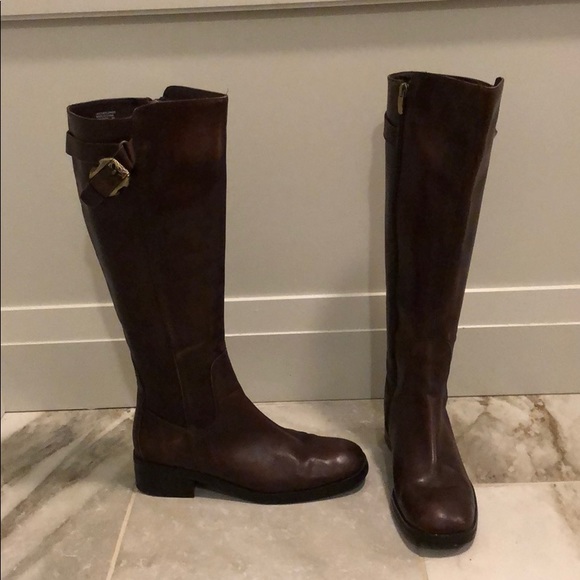 SOLD - Hilary Radley Leather Knee High Boots - Picture 2 of 8